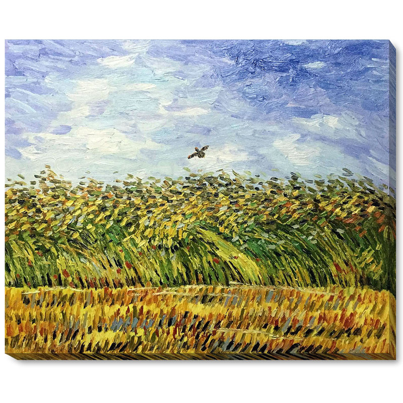 Wildon Home Edge Of A Wheat Field With Poppies And A Lark By Vincent Van Gogh Framed Painting Wayfair