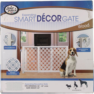 Decor Expanding Wood Dog Gate