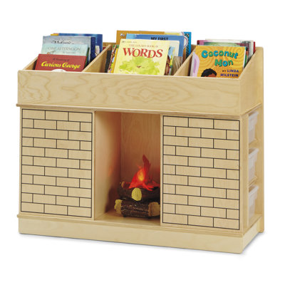 Storybook Fireplace Book Display With Trays Jonti Craft
