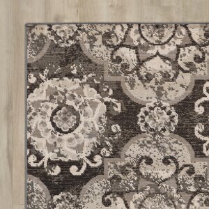 Raquel Charcoal & Black Area Rug