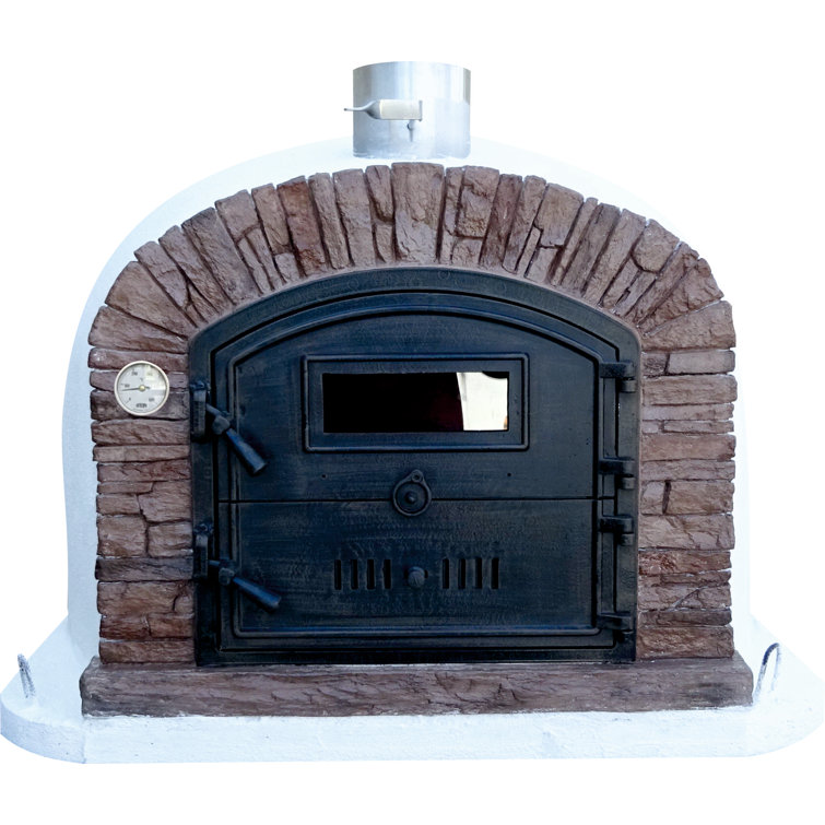 Authentic Pizza Ovens Ventura Built-In Wood-Fired Pizza Oven in White |  Wayfair
