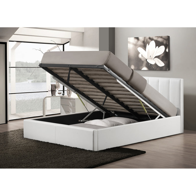 Orren Ellis Utley Queen Upholstered Storage Platform Bed Reviews