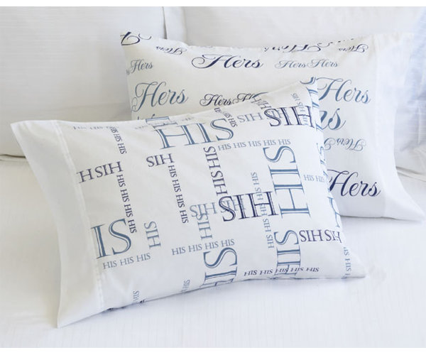 His And Hers Pillow Cases Wayfair