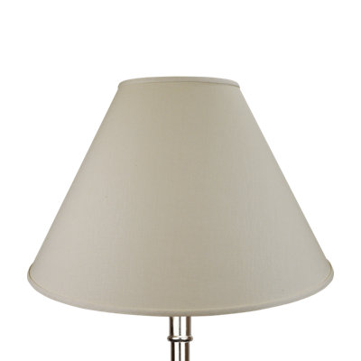 14.25" h x 24" w empire lamp shade spider attachment in designer linen natural