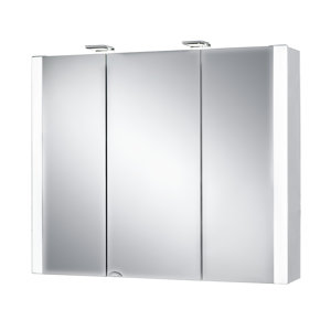 80 cm x 69 cm Spiegelschrank Jarvis with LED Lig..