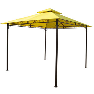 St. Kitts 9.5 Ft. W x 9.5 Ft. D Steel Permanent Gazebo