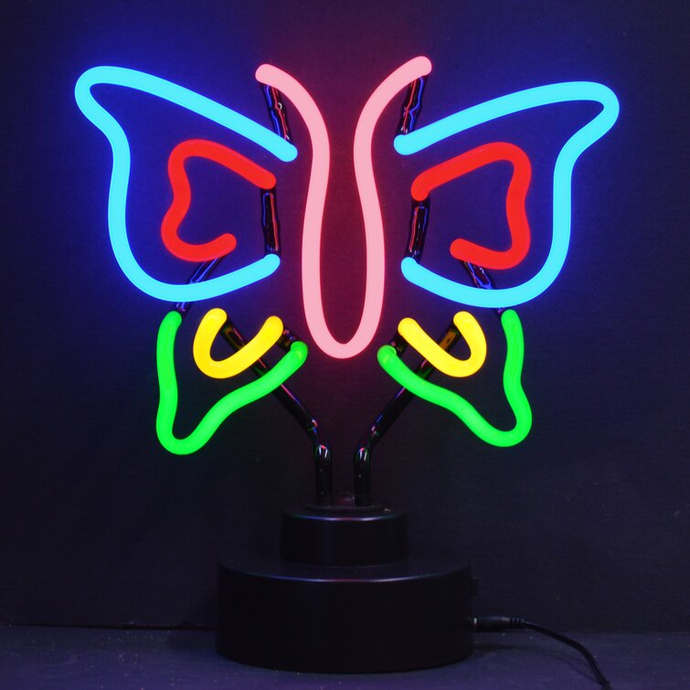 Sweet Dream Light Up LED WALL PLAQUE Hanging SIGN Butterfly Design 