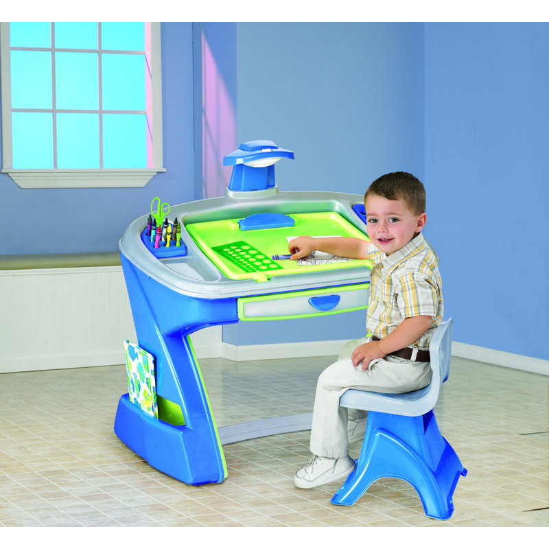 American Plastic Toys Creativity Desk and Easel Kids Table ...