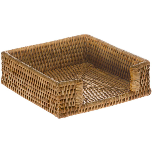 Telford Rattan Paper Napkin Holder-Honey Brown