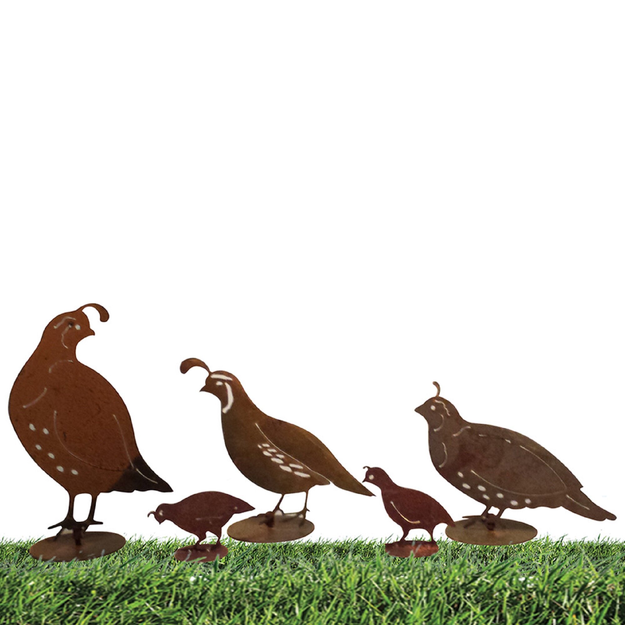 quail family silhouette