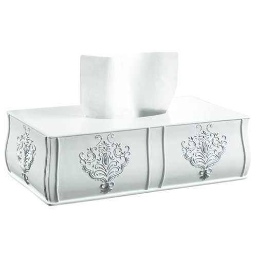 vintage metal tissue box cover