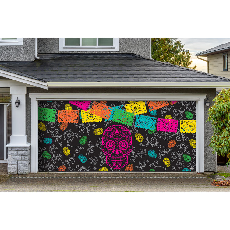 The Holiday Aisle Dia De Los Muertosgarage Door Mural In 192 W Wayfair