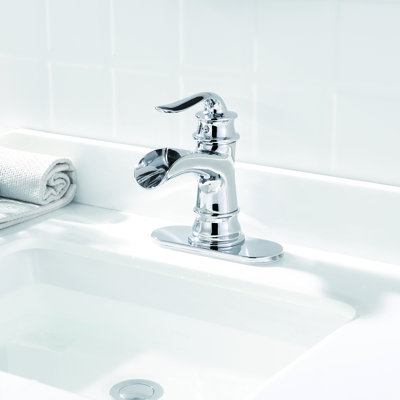 Single Hole Bathroom Faucet with Drain Assembly