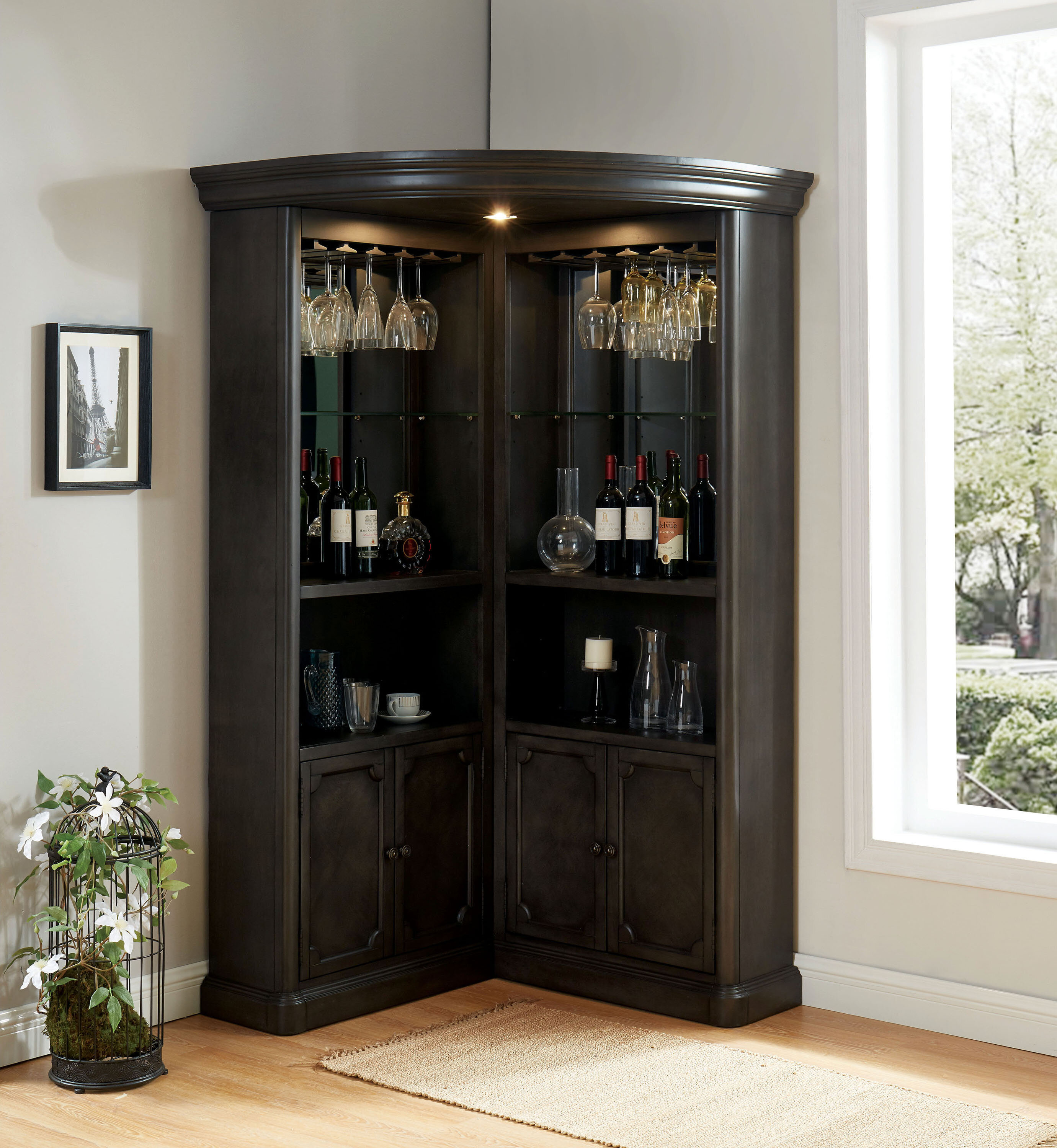 Darby Home Co Kanye Curio Cabinet Wayfair