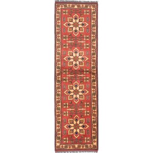 One-of-a-Kind Kargahi Hand-Knotted Brown Area Rug