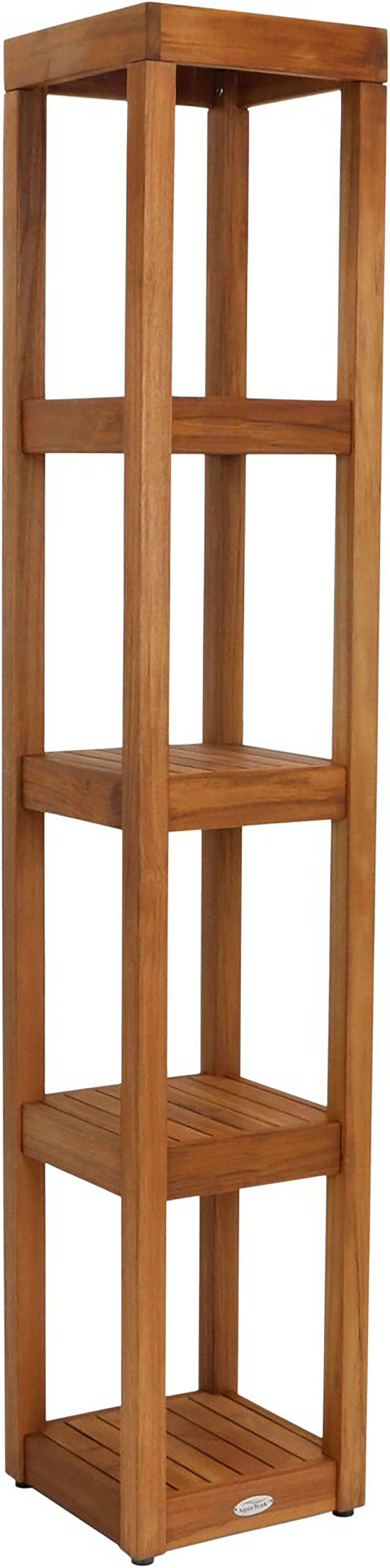 Aqua Teak Sula Solid Wood Freestanding Bathroom Shelves Wayfair