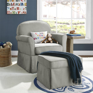 Go to store & view more images Polly Swivel Glider & Ottoman by Viv + Rae
