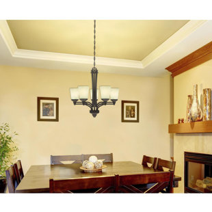 Go to store & view more images Ryalson 5-Light Shaded Chandelier by Winston Porter