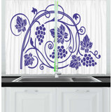 Grape Wine Kitchen Curtains Wayfair