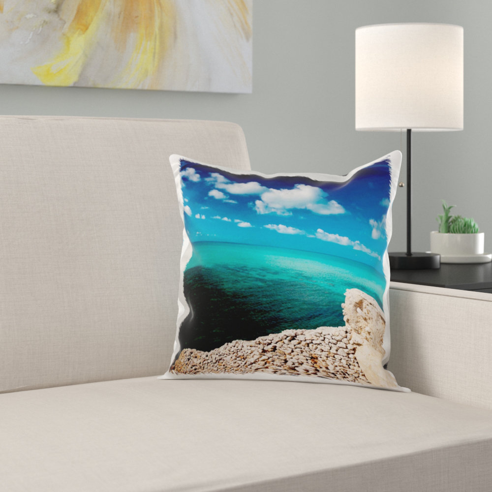 East Urban Home Bahamas Eleuthera Island Glass Window Bridge Pillow Cover Wayfair