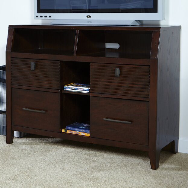 My Home Furnishings Cameron 4 Drawer Double Dresser With Media