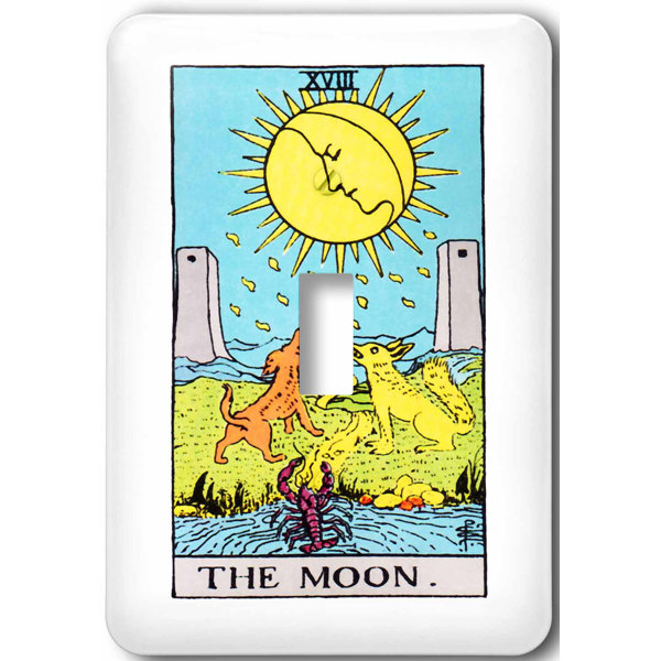 3drose Tarot The Moon Card 1 Gang Toggle Light Switch Wall Plate Wayfair