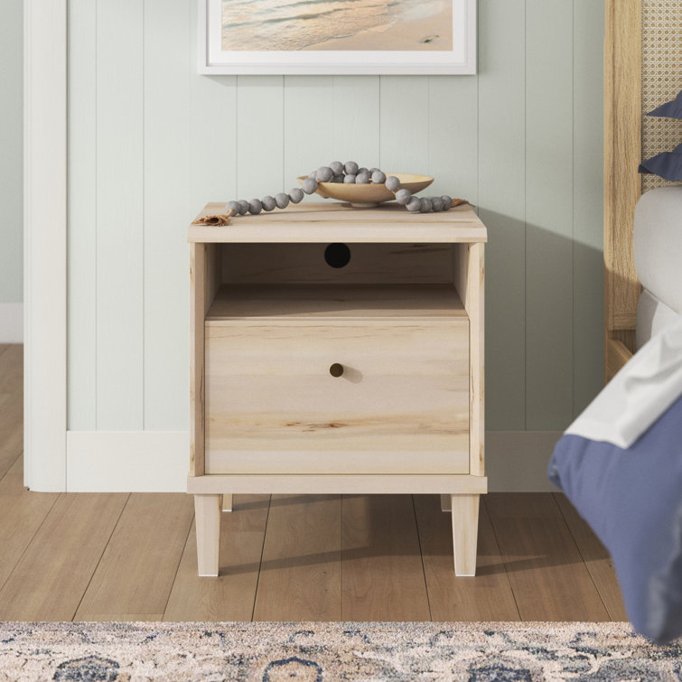 maple wood nightstands