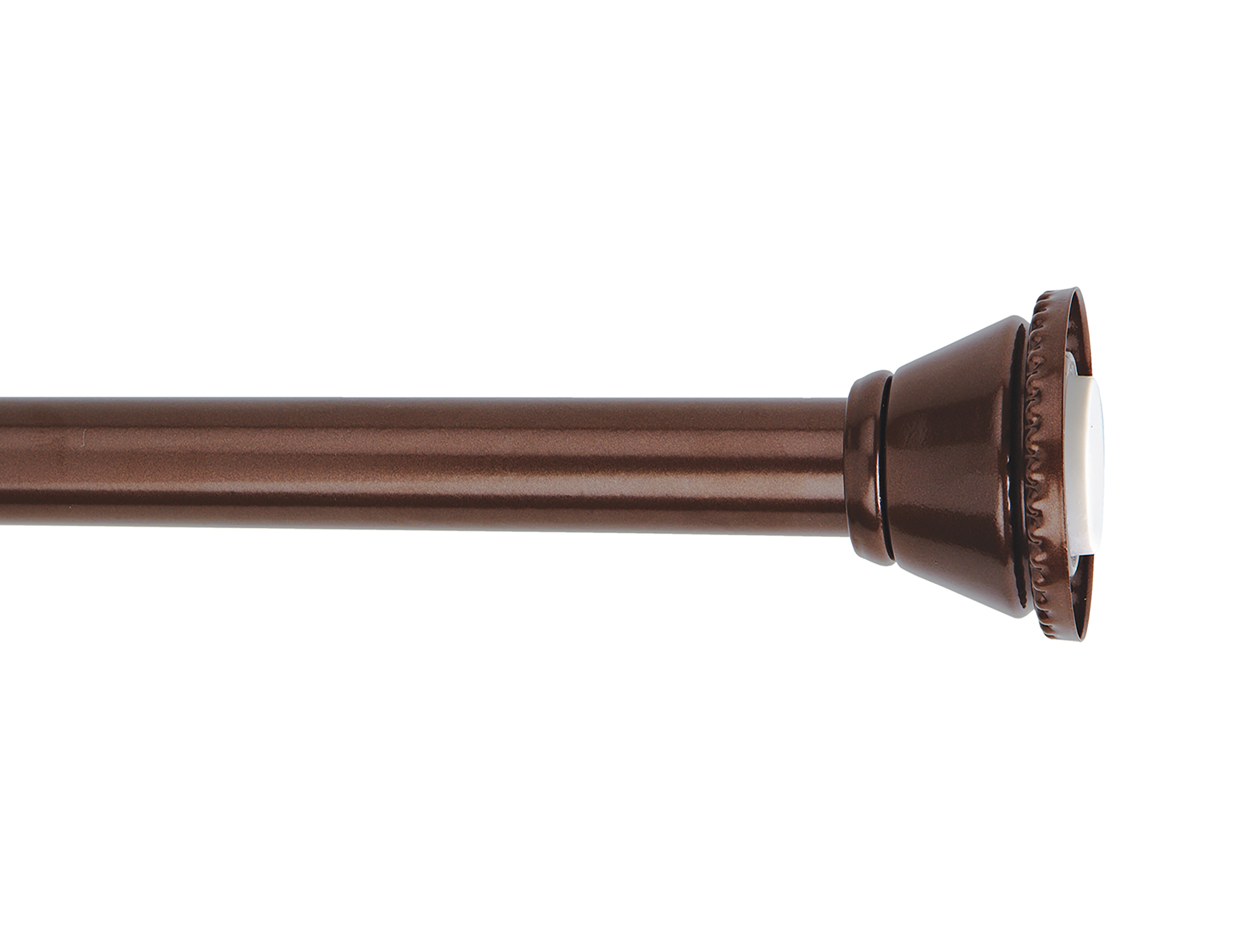 Bath Bliss 42 Adjustable Straight Tension Shower Curtain Rod