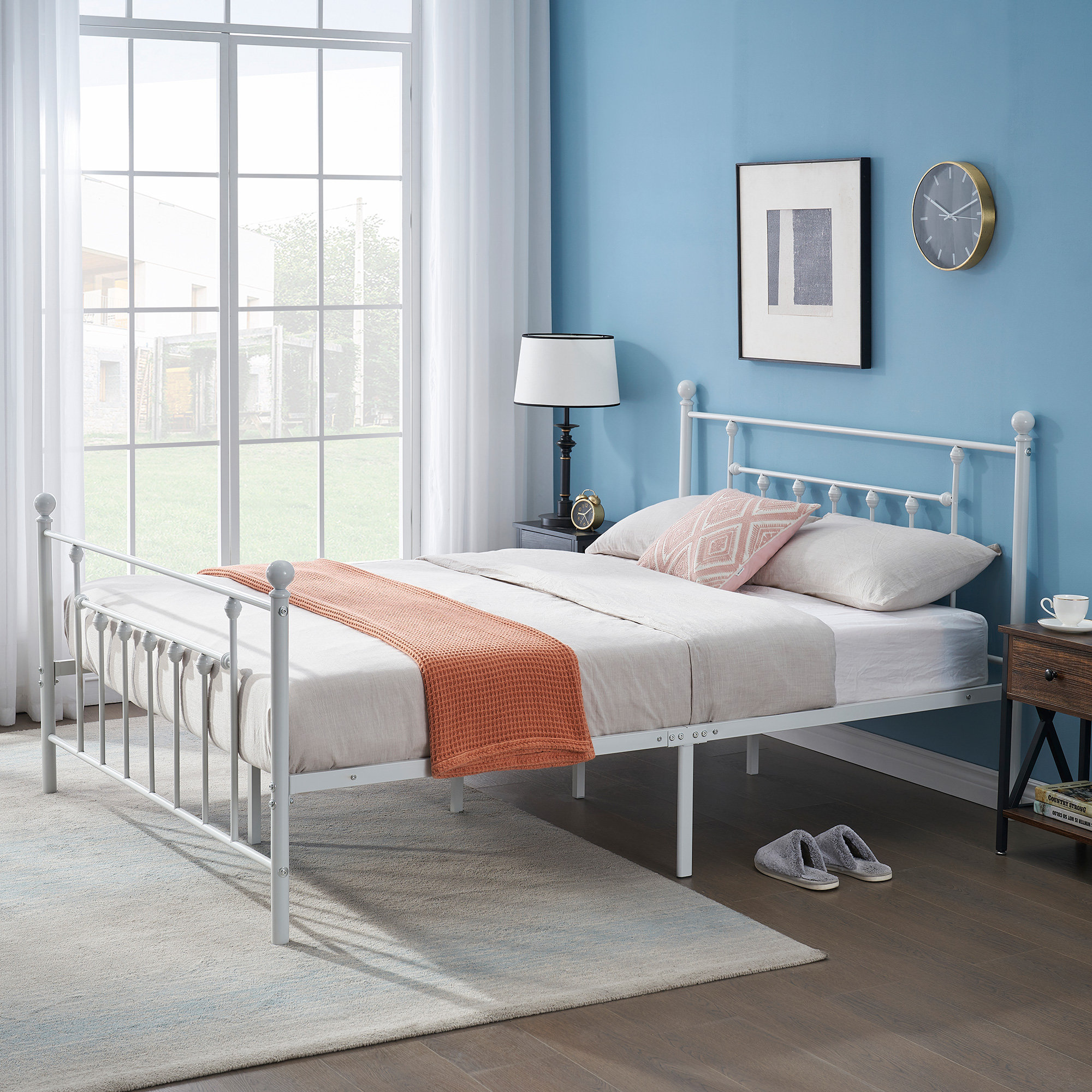 virgilina 14'' steel bed frame