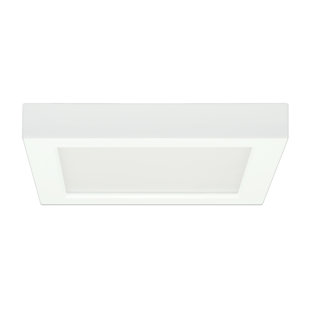 Best Elzy Square 1-Light LED Flush Mount By Orren Ellis Wall Lights Elzy Square 1-Light LED Flush Mount By Orren Ellis Wall Lights