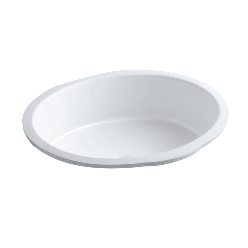 Kohler Verticyl Ceramic Oval Undermount Bathroom Sink With