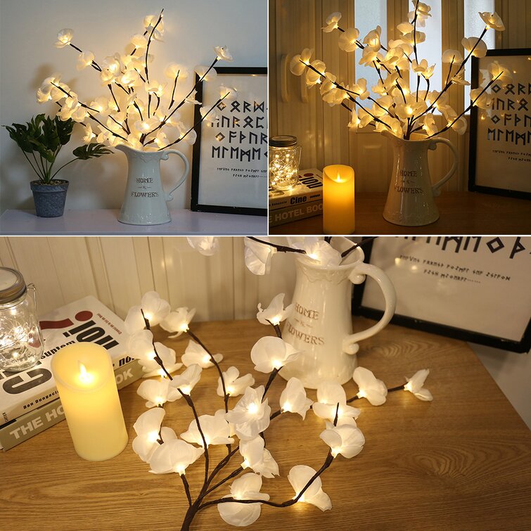 Phalaenopsis Tree Branch Light Floral Lights 20 LED Home Christmas Party Decors 