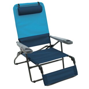 folding beach chair with footrest
