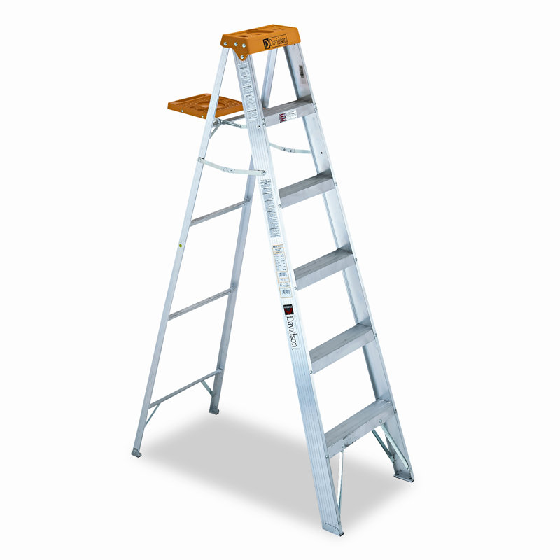 6 Ft Aluminum Louisville Folding Step Ladder With 225 Lb Load Capacity 6 Ft Aluminum Louisville Folding Step Ladder With 225 Lb Load Capacity