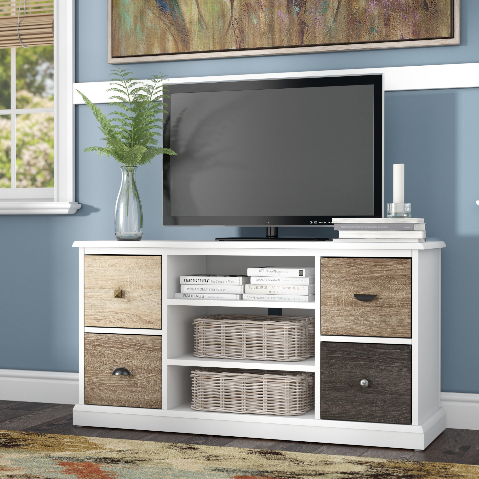 Red Barrel Studio Snowy Mountain Tv Stand For Tvs Up To 48 Red Barrel Studio Snowy Mountain Tv Stand For Tvs Up To 48 Reviews Wayfair Co Uk
