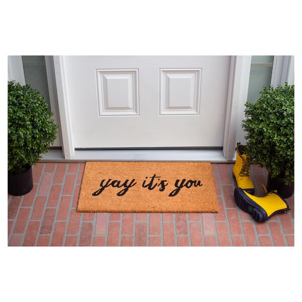 Funny Doormat Yay It's You Doormat Stylish Doormat Housewarming Gift Cute Doormat Yay It's You Front Door Mat Custom Doormat