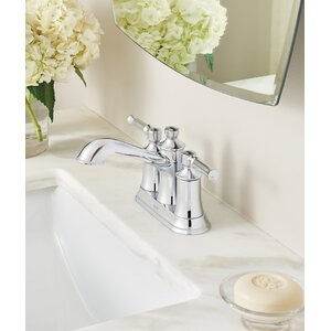 Dartmoor Standard Centerset Bathroom Faucet Double Handle with Drain Assembly