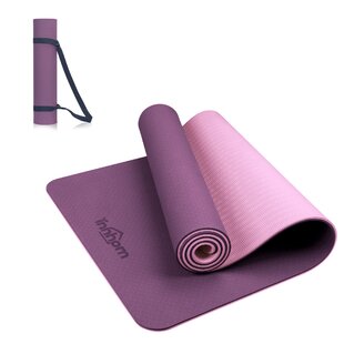 Fitem Exercice Mat Pilates Carrying Strap Included Exercise - High Density NBR Foam Bodybuilding Gymnastic Yoga Fitness Workouts 183 x 60 x 1.5 cm / 1cm for Gym Ultra-Thick 1,5cm & 1cm 
