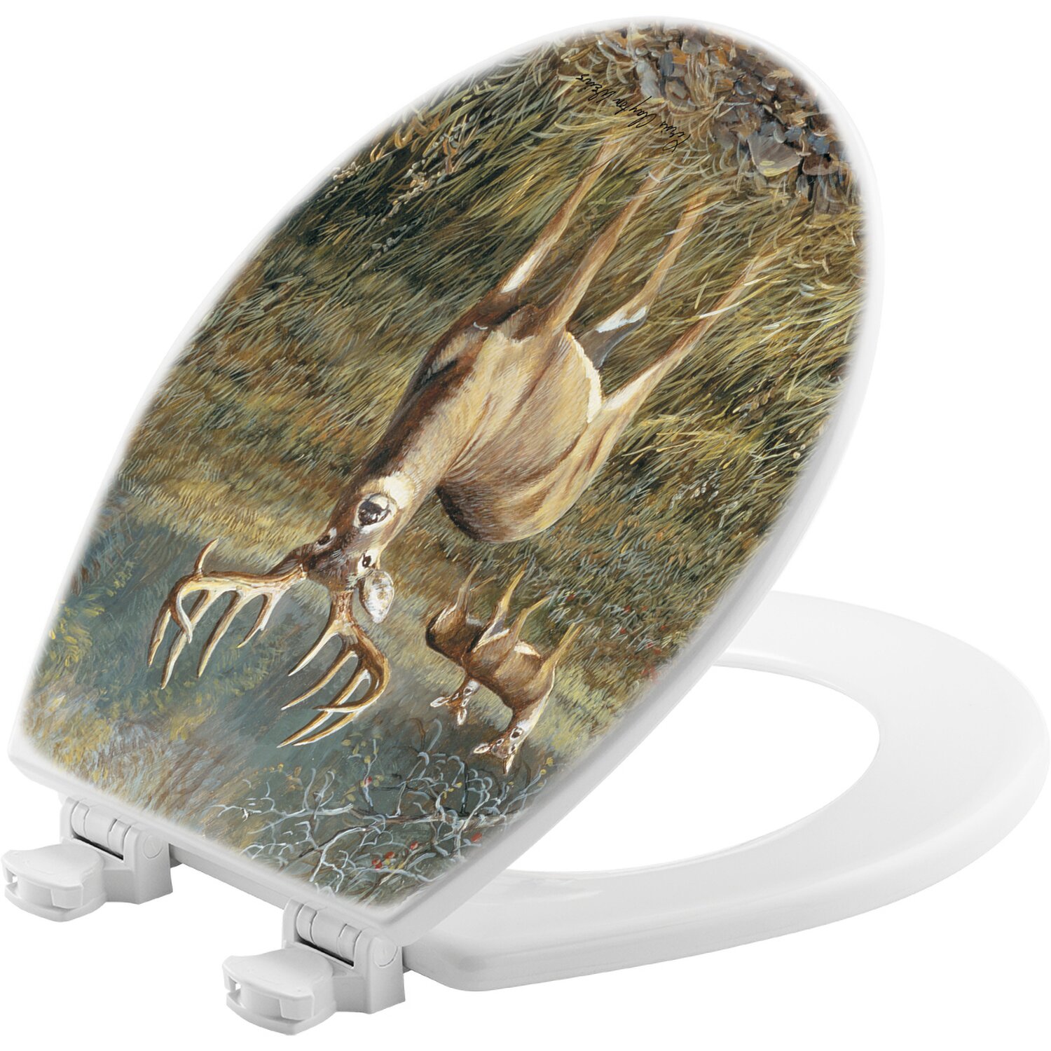 House & Homebody Co. First Light Buck Round Toilet Seat | Wayfair