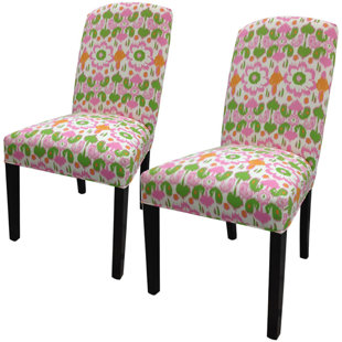 Go to store & view more images Sole Designs Flora Cotton Parson Chair (Set of 2)