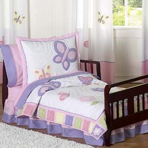 Butterfly 5 Piece Toddler Bedding Set