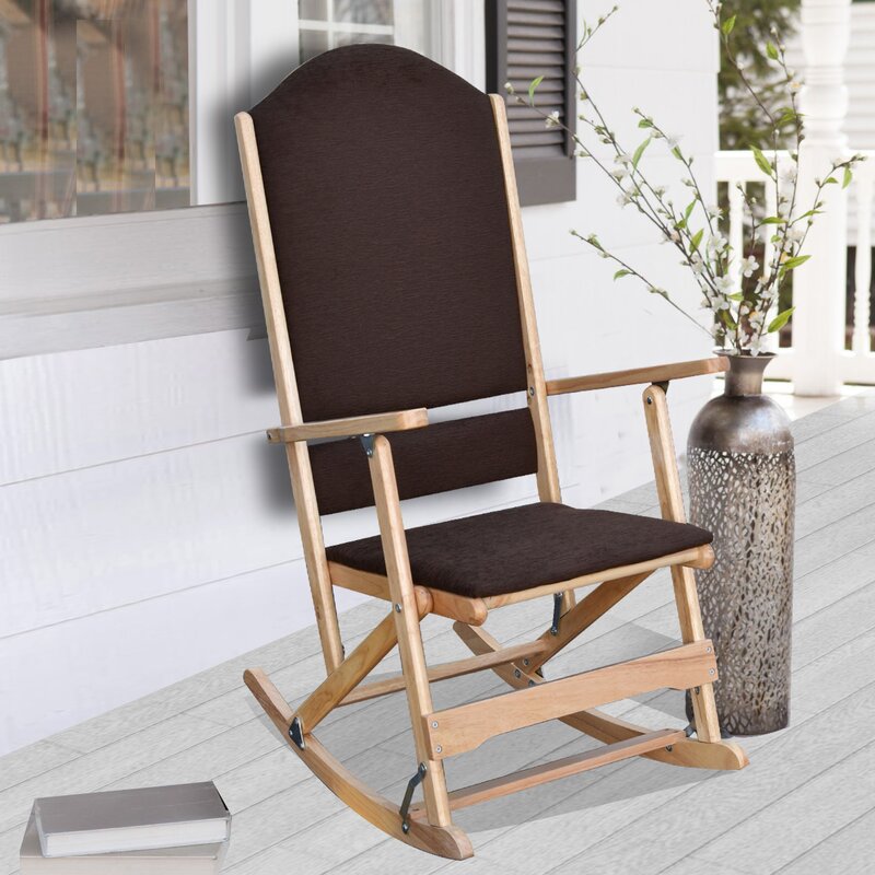 Wildon Home Cedar Creek Solid Wood Folding Rocking Chairs