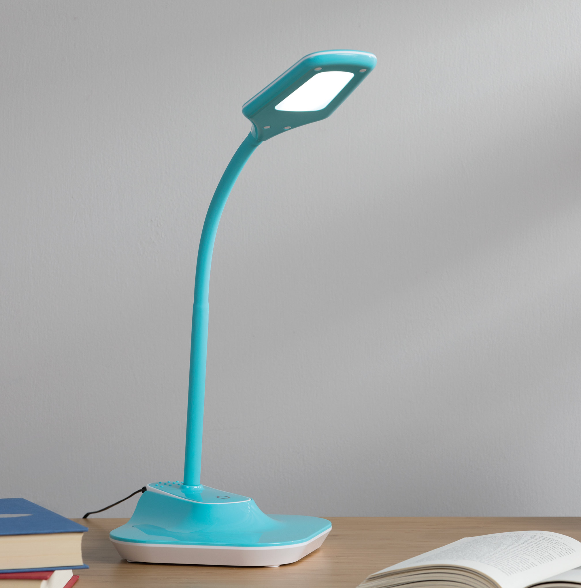 turquoise desk lamp