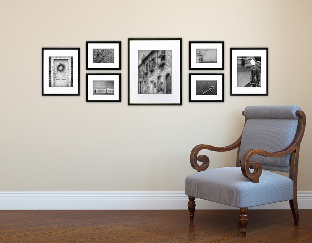 Wall Picture Frame Set red barrel studio 7 piece wood matted picture frame set & reviews Wall Picture Frame Set red barrel studio 7 piece wood matted picture frame set & reviews