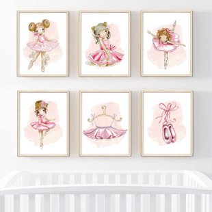 ballerina nursery wall art