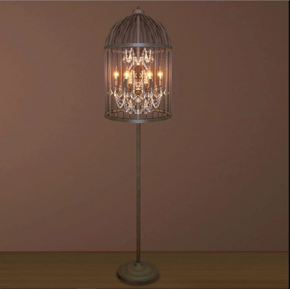 metal birdcage floor lamp