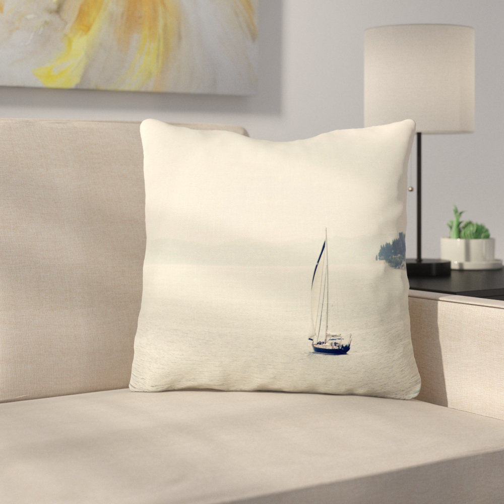 East Urban Home Hazy Sea Throw Pillow Wayfair