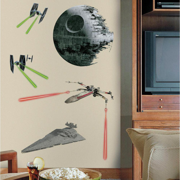 Room Mates Star Wars Ep Vii Classic Ships P And S Giant Wall Decal Wayfair