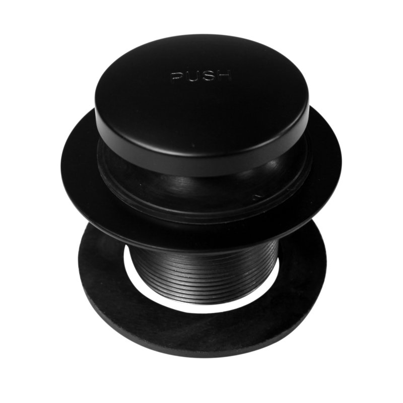 Westbrass Universal Fine or Coarse Thread Replacement Tip-Toe Strainer Drain with 2-Hole Faceplate D93K-12 Oil Rubbed Bronze