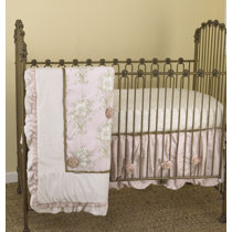 toile crib bedding